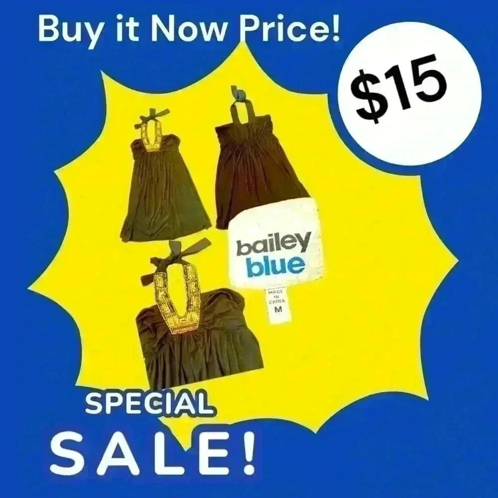 Clearance Item- Additional discounts not avail. Bailey Blue Brown Halter Size M